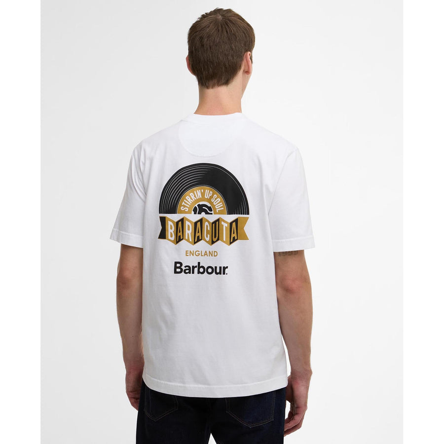 Barbour x Baracuta Vinyl Oversized T-Shirt — Navy / White Homme-BARACUTA-Industrie