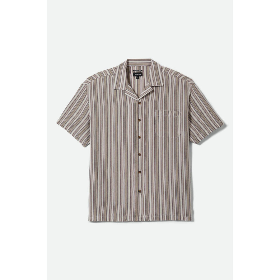 Brixton Bunker Twisted Stripe Chemise — Robust Red