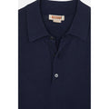 Baracuta Cotton Yarn IAFIL Knit Plain — Ivory / Navy Homme-BARACUTA-Industrie