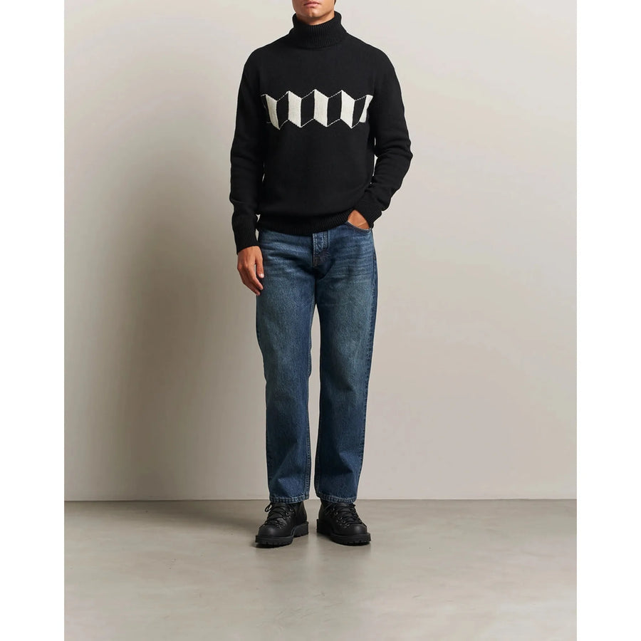 Baracuta Turtleneck Flag Logo — Black Homme-BARACUTA-Industrie