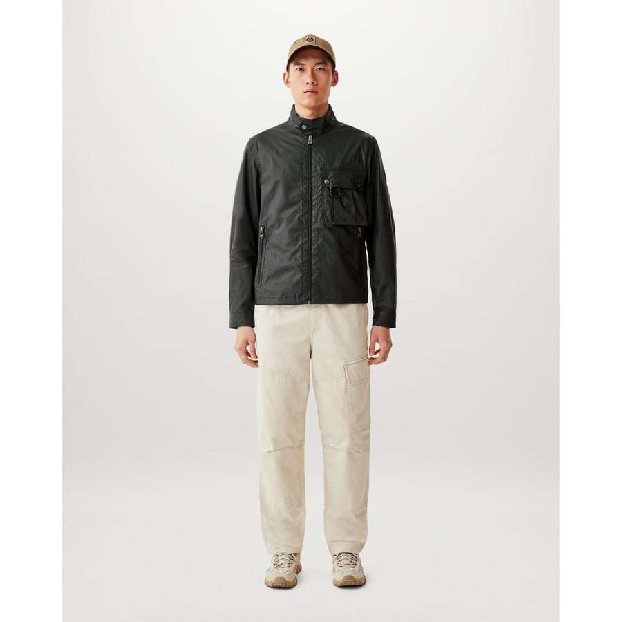 Belstaff Centenary Racer Jacket — Black / British Khaki Homme-BELSTAFF-Industrie