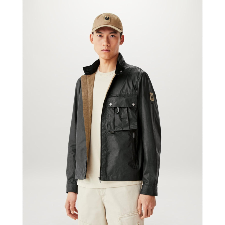 Belstaff Centenary Racer Jacket — Black / British Khaki Homme-BELSTAFF-Industrie