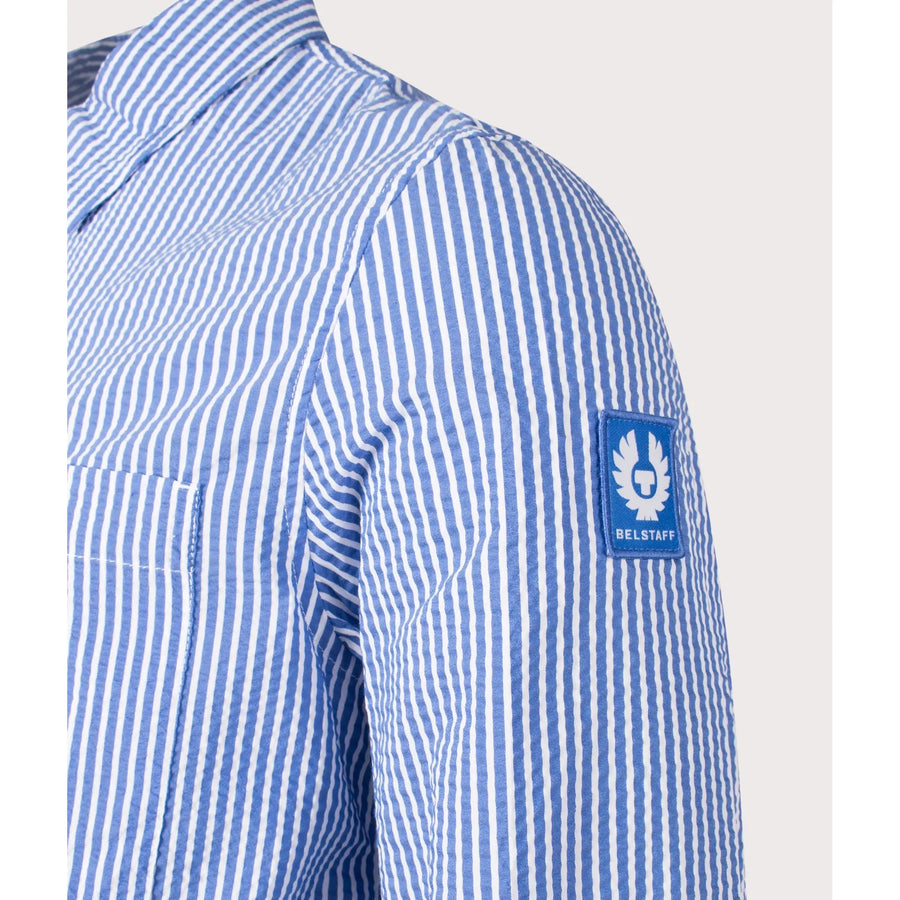 Belstaff Channel Overshirt — HydraBlue / Natural Homme-BELSTAFF-Industrie