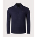 Belstaff Drift Knitted Polo — Dark Ink