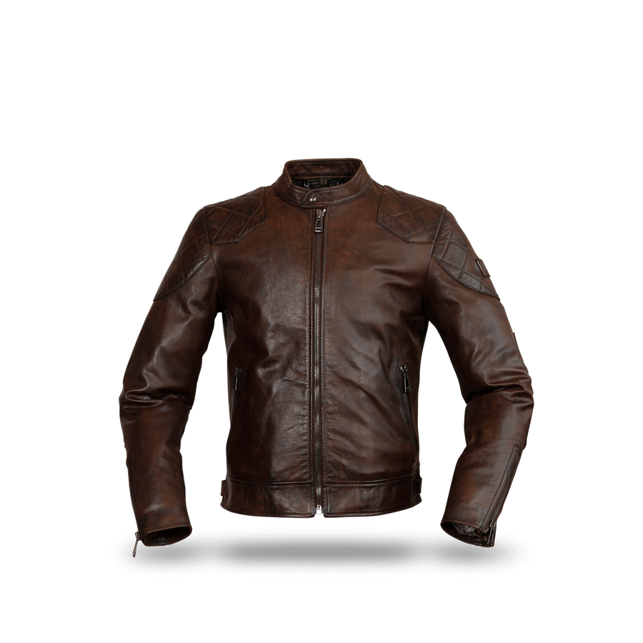 Belstaff Legacy Outlaw Jacket — Dark Deep Copper Homme-BELSTAFF-Industrie