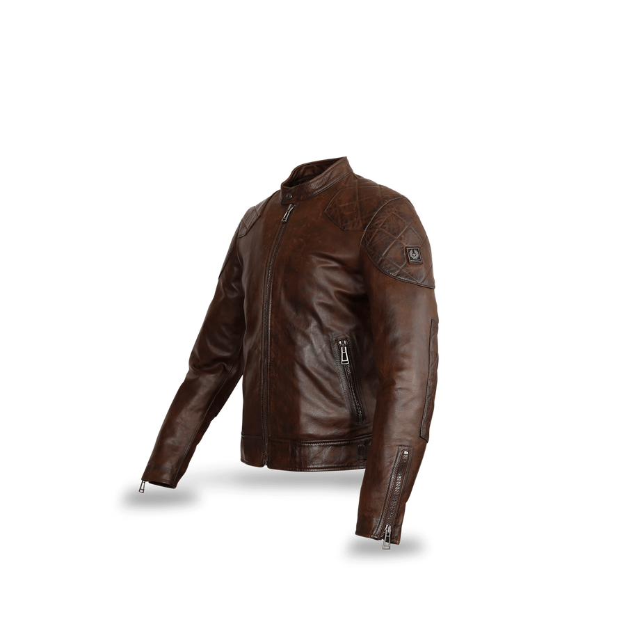 Belstaff Legacy Outlaw Jacket — Dark Deep Copper Homme-BELSTAFF-Industrie