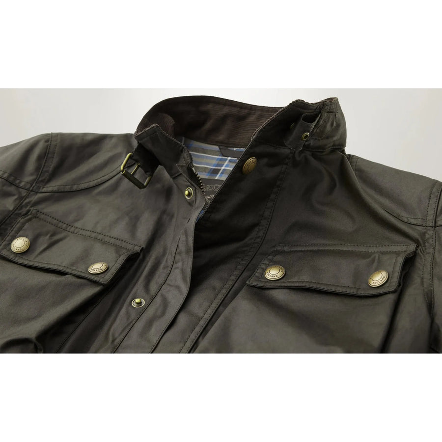Belstaff Racemaster Jacket — Faded Olive Homme-BELSTAFF-Industrie