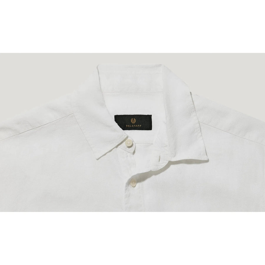 Belstaff Scale Shirt — White / Dark Ink / Aloe Homme-BELSTAFF-Industrie