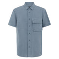 Belstaff Scale Short Sleeve Shirt — Blue Flint