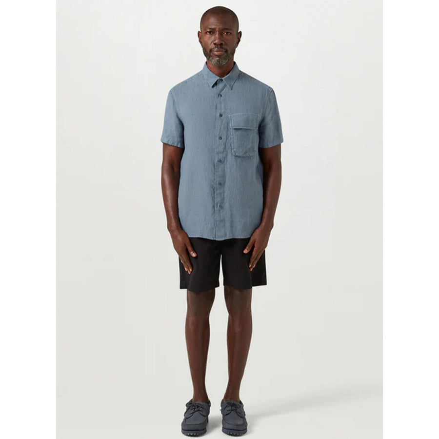 Belstaff Scale Short Sleeve Shirt — Blue Flint Homme-BELSTAFF-Industrie