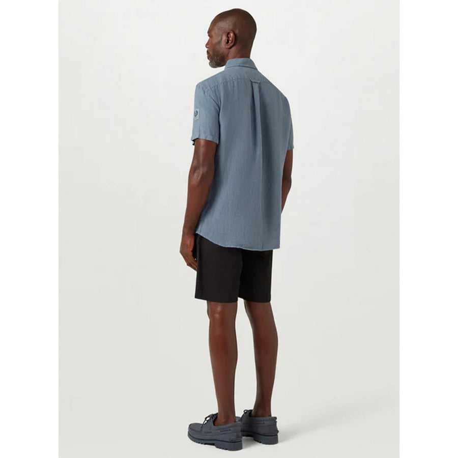 Belstaff Scale Short Sleeve Shirt — Blue Flint Homme-BELSTAFF-Industrie