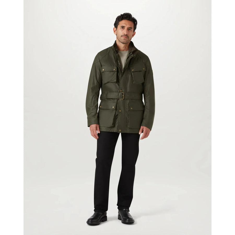 Belstaff Trialmaster Jacket — Faded Olive Homme-BELSTAFF-Industrie