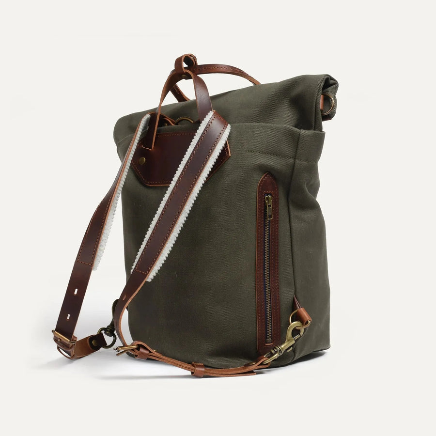Bleu de Chauffe Sac à Dos Woody 25L Kaki Foncé Homme-BLEU DE CHAUFFE-Industrie