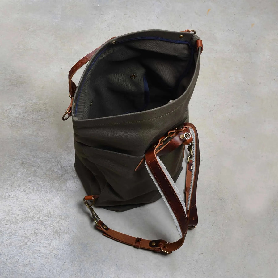 Bleu de Chauffe Sac à Dos Woody 25L Kaki Foncé Homme-BLEU DE CHAUFFE-Industrie