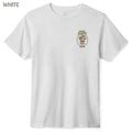 Brixton Bass Brains Skull T-Shirt — Black / White