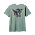 Brixton Battle T-Shirt — Cream Classic Wash / Chinois Green Homme-BRIXTON-Industrie