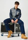 CASEY COLORBLOCK SHIRT MIXED DENIM WRANGLER 5