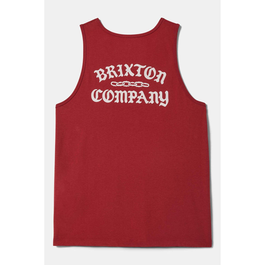 Brixton Chains Tank Top — Off White / Robust Red Homme-BRIXTON-Industrie