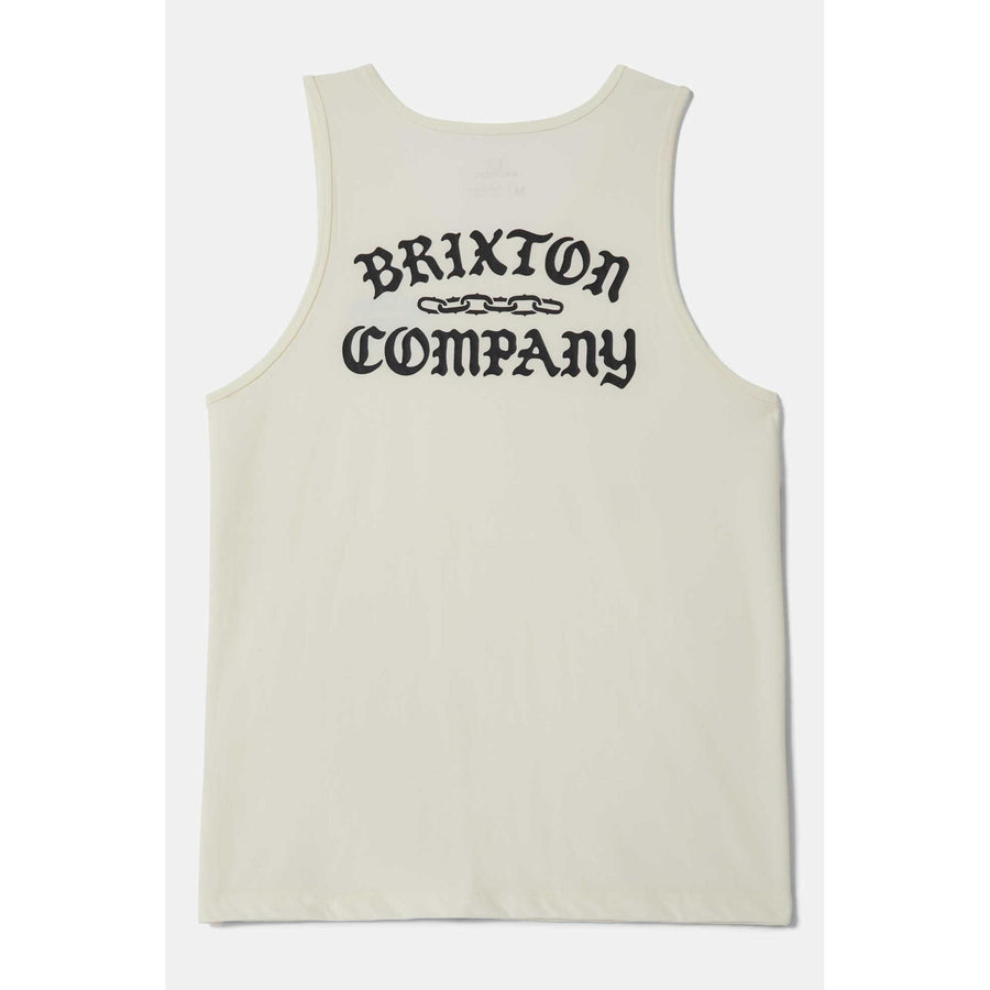 Brixton Chains Tank Top — Off White / Robust Red Homme-BRIXTON-Industrie