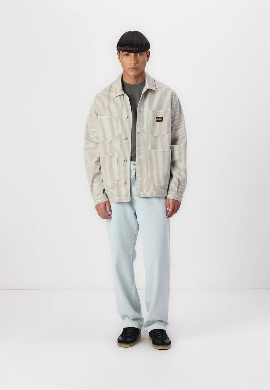 COVERALL JACKET QUIET GREEN HICKORY 3