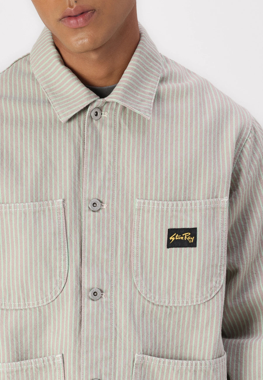 COVERALL JACKET QUIET GREEN HICKORY 6