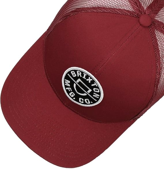 CREST X MP MESH CAP SPRUCE WHITE BRIXTON BURGUNDY BURGUNDY 2