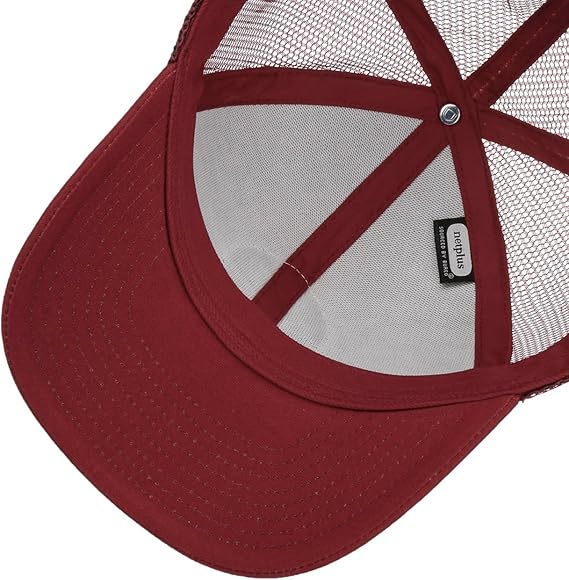 CREST X MP MESH CAP SPRUCE WHITE BRIXTON BURGUNDY BURGUNDY 3
