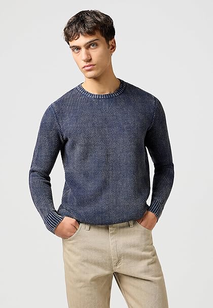 CREWNECK SWEATER NAVY WRANGLER 2