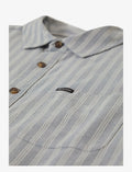 CRU OXFORD STRIPE SS WVN BASALT BLUE WHITECAP STRIPE BRIXTON 3