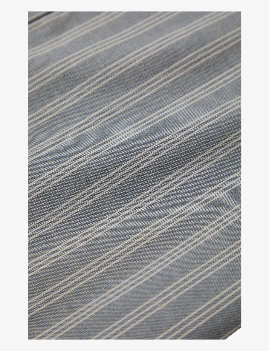 CRU OXFORD STRIPE SS WVN BASALT BLUE WHITECAP STRIPE BRIXTON 4