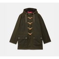 Baracuta Duffle Coat Ciré — Deep Moss Homme-BARACUTA-Industrie