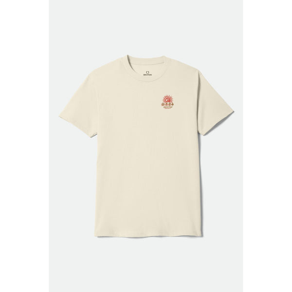 Brixton Dark Paradise T-Shirt Manches Courtes — Cream Homme-BRIXTON-Industrie