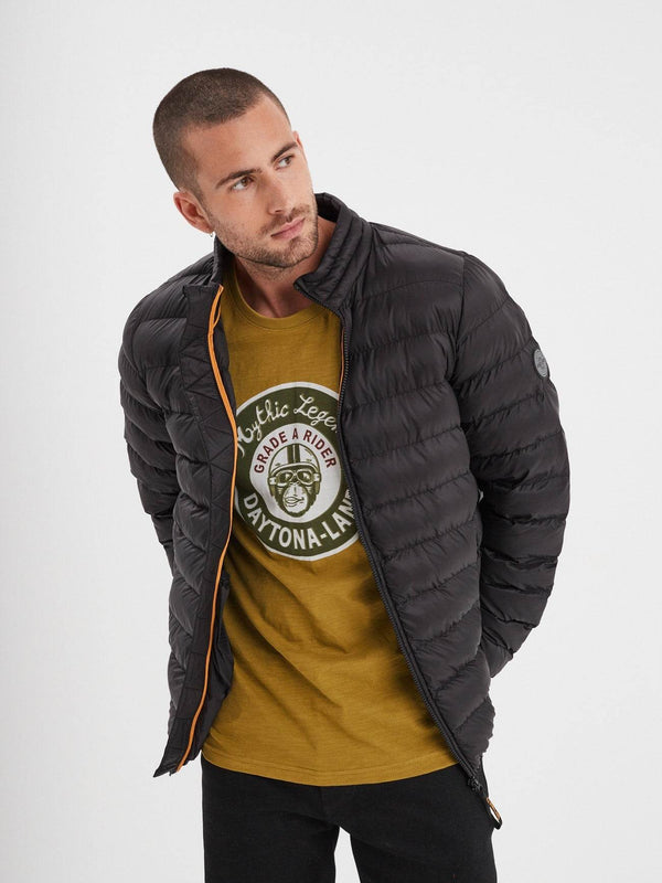 Daytona73 Antrim Nylon Jacket — Black / Navy-DAYTONA73-Industrie