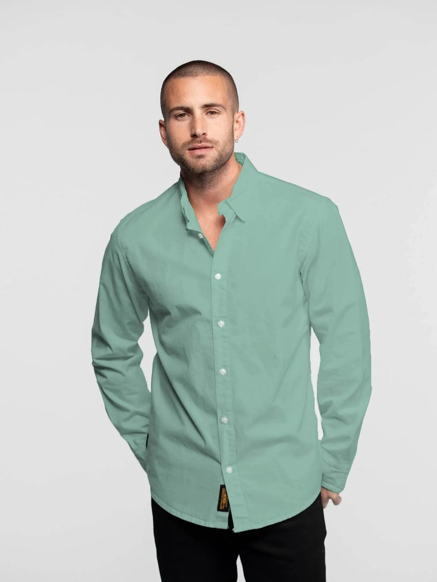Daytona73 Chemise Arlington Samba Twill — Jade / Navy