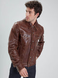 Daytona73 Veste Baker Lamb Vita — Bison