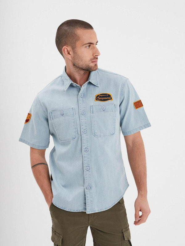 Daytona73 Chemise Boroughs Denim — Medium Blue