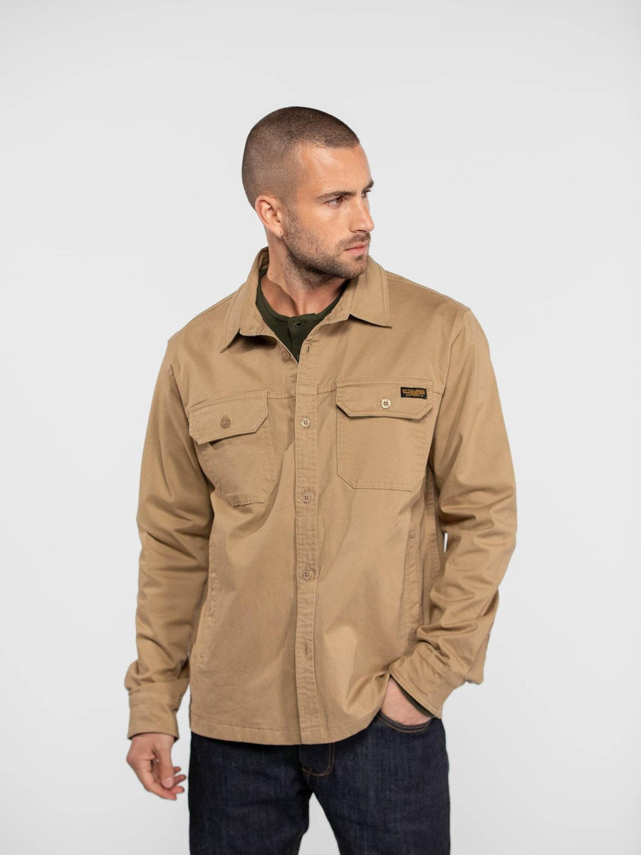 Daytona73 Chemise Comdrill Broken Twill — Beige
