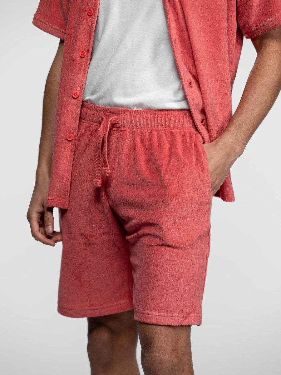Daytona73 Short Fresno Éponge — Corail / Natural / Navy