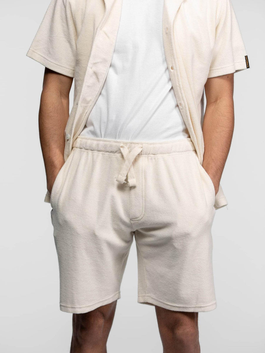 Daytona73 Fresno Short Éponge — Corail / Natural / Navy-DAYTONA73-Industrie