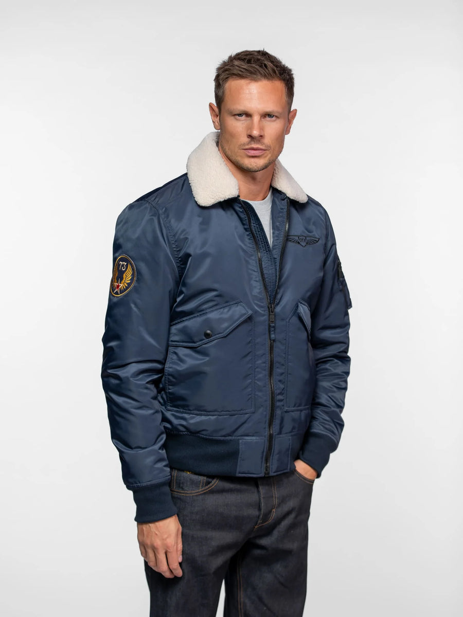 Daytona73 Hanford Jacket — Khaki Green / Navy-DAYTONA73-Industrie