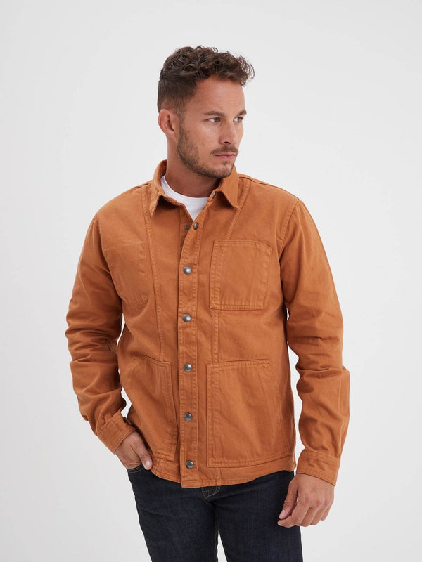 Daytona73 Hodgen Bull Denim Jacket — Cognac-DAYTONA73-Industrie