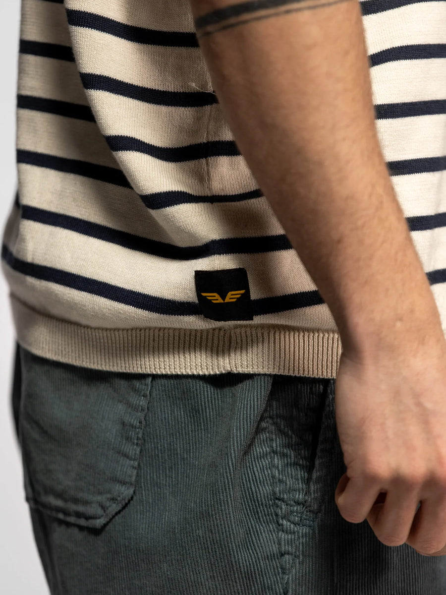 Daytona73 Holt Polo — Natural / Navy-DAYTONA73-Industrie