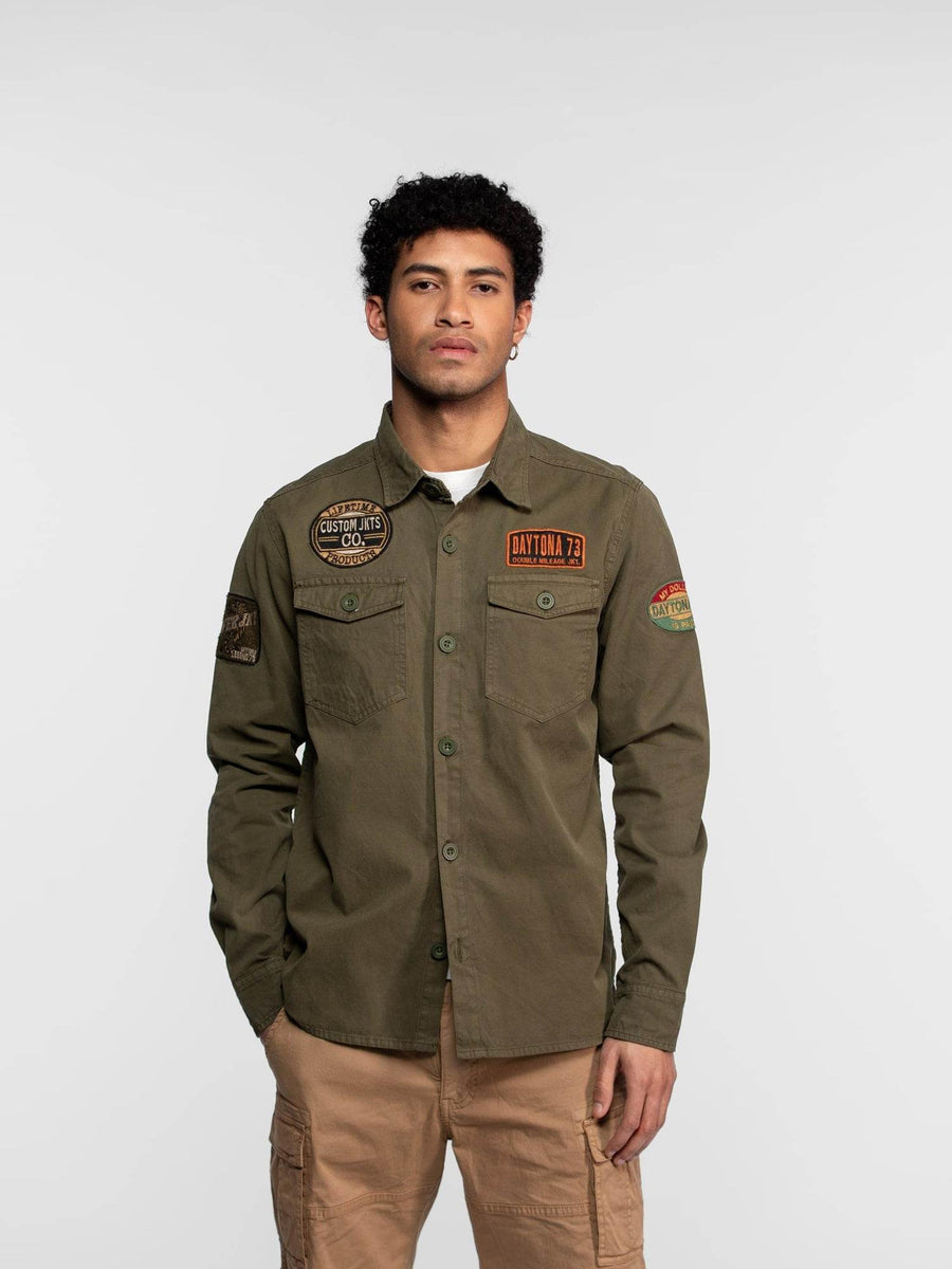 Daytona73 Overshirt Jeffmarti — Khaki Green