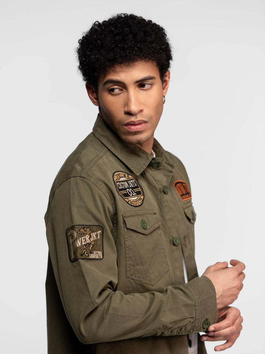 Daytona73 Jeffmarti Overshirt — Khaki Green-DAYTONA73-Industrie