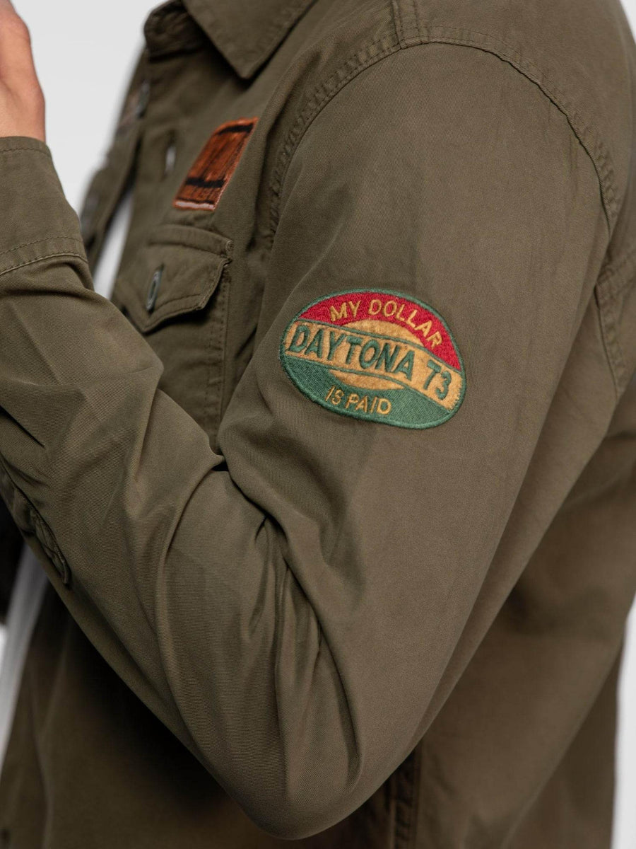 Daytona73 Jeffmarti Overshirt — Khaki Green-DAYTONA73-Industrie
