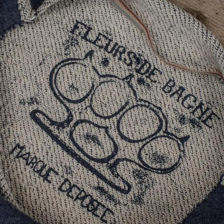 Fleurs de Bagne Sweat Jo Le Boxeur — Navy Homme-FLEURS DE BAGNE-Industrie