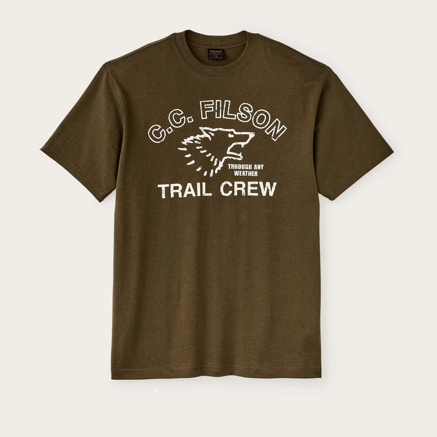 Filson T-shirt SS Frontier Graphic — Military Olive / Trail