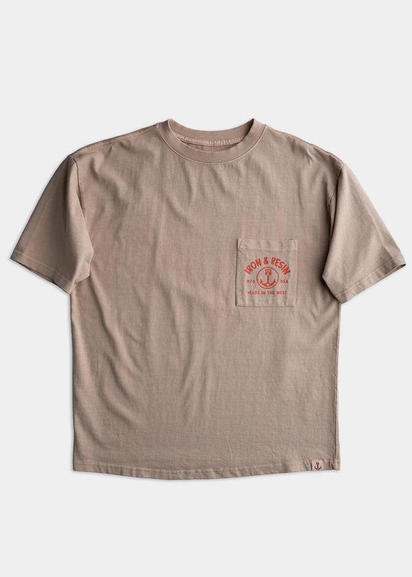 FreedomRidersPocketTee FieldTan Front