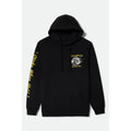 Brixton Goodyear Cheater Slick Hoodie — Black