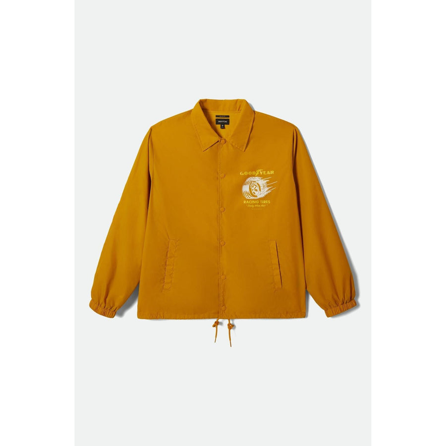 Brixton Goodyear Slick Wind Breaker — Nugget Gold